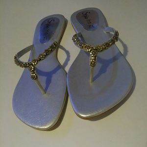 Womens New Pakistan Indian Sandals with Rhinestone